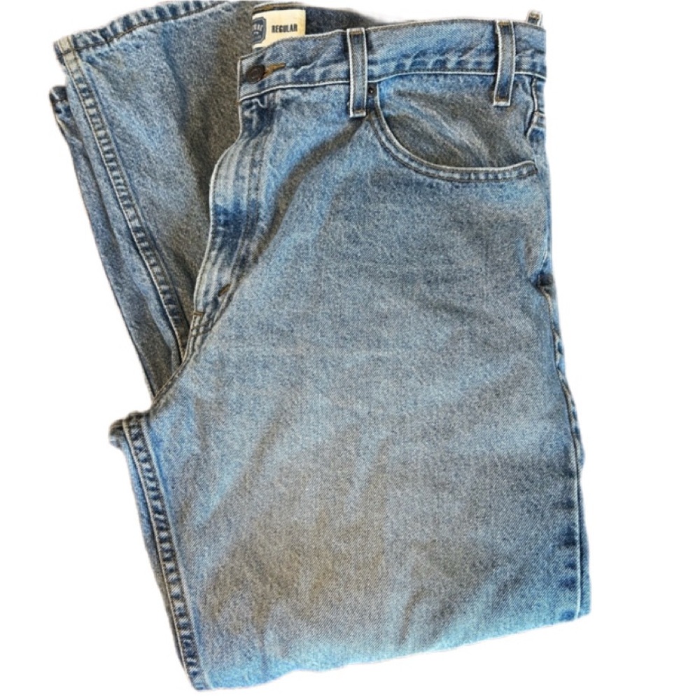 Levi's Blue Straight Jeans with Classic Fading